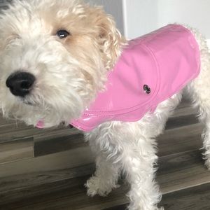 Adorable GAP dog pink rain coat M\L